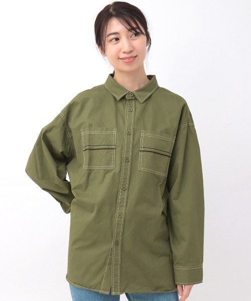 チチカカ（チチカカ）の「綿ツイルチマヨ刺繍シャツ（シャツ/ブラウス・レディース・ベージュ/カーキ・FREE）」の13枚目の写真