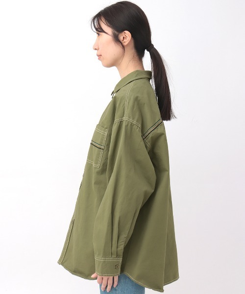 チチカカ（チチカカ）の「綿ツイルチマヨ刺繍シャツ（シャツ/ブラウス・レディース・ベージュ/カーキ・FREE）」の14枚目の写真