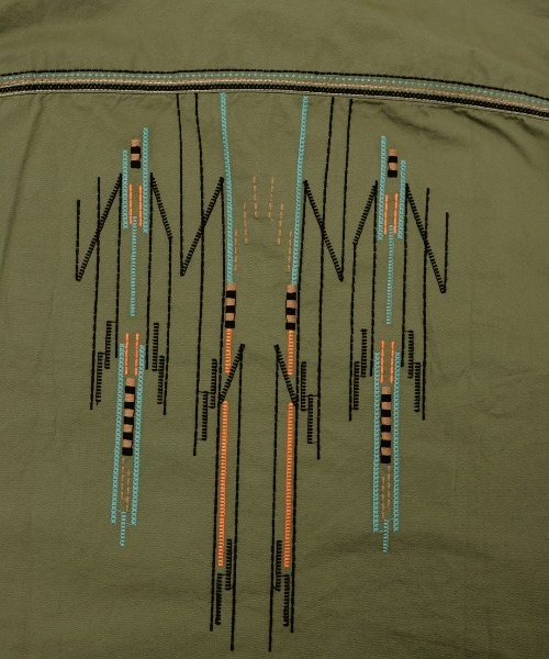 チチカカ（チチカカ）の「綿ツイルチマヨ刺繍シャツ（シャツ/ブラウス・レディース・ベージュ/カーキ・FREE）」の19枚目の写真