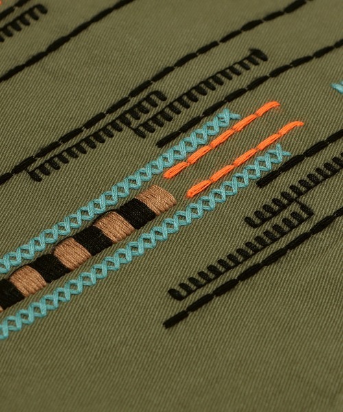 チチカカ（チチカカ）の「綿ツイルチマヨ刺繍シャツ（シャツ/ブラウス・レディース・ベージュ/カーキ・FREE）」の21枚目の写真