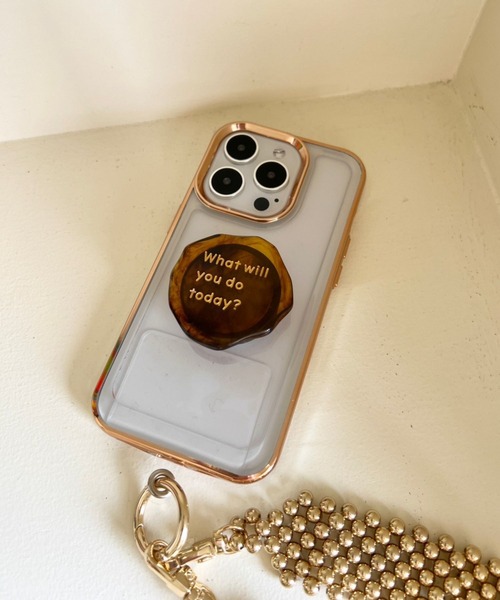 Me%（ミィパーセント）の「【iPhone15対応】メタルフレームiPhoneケース 993282（スマホケース/カバー・レディース・ブラック/イエロー/グレー・FREE）」の8枚目の写真