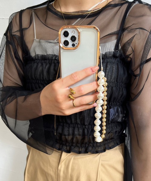 Me%（ミィパーセント）の「【iPhone15対応】メタルフレームiPhoneケース 993282（スマホケース/カバー・レディース・ブラック/イエロー/グレー・FREE）」の16枚目の写真