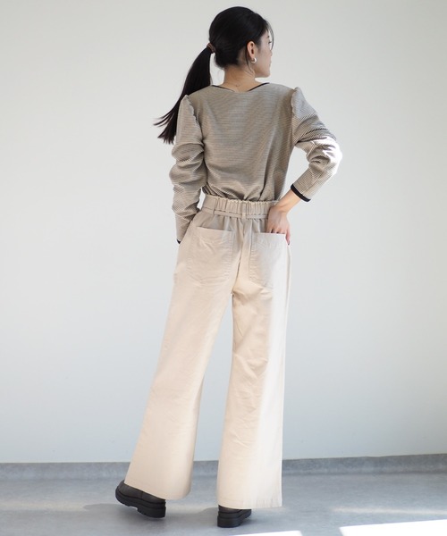 cepo（セポ）の「ワークベルトストレート（その他パンツ・レディース・ブラック/ブラウン/オフホワイト・S/M/L）」の15枚目の写真