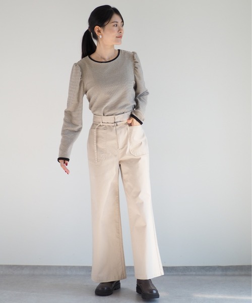 cepo（セポ）の「ワークベルトストレート（その他パンツ・レディース・ブラック/ブラウン/オフホワイト・S/M/L）」の10枚目の写真