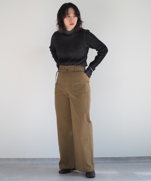 cepo（セポ）の「ワークベルトストレート（その他パンツ・レディース・ブラック/ブラウン/オフホワイト・S/M/L）」の22枚目の写真