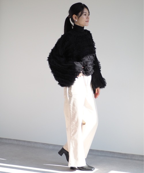 cepo（セポ）の「ワークベルトストレート（その他パンツ・レディース・ブラック/ブラウン/オフホワイト・S/M/L）」の5枚目の写真