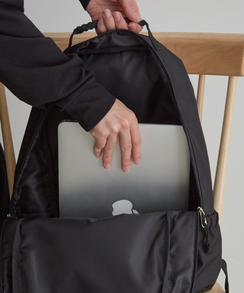 ADAM ET ROPE'（アダムエロペ）の「【ROUTINE】バックパック / 撥水 / マザーズバッグ（バックパック/リュック・メンズ・ブラック・FREE）」の20枚目の写真