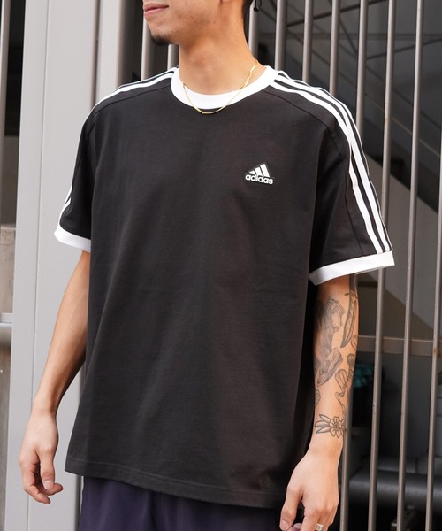 adidas/アディダス 半袖Tシャツ 3ST スリーストライプス ルーズ