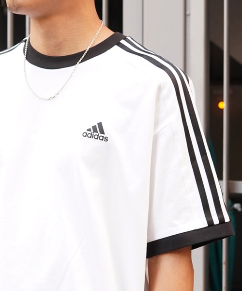 adidas/アディダス 半袖Tシャツ 3ST スリーストライプス ルーズ