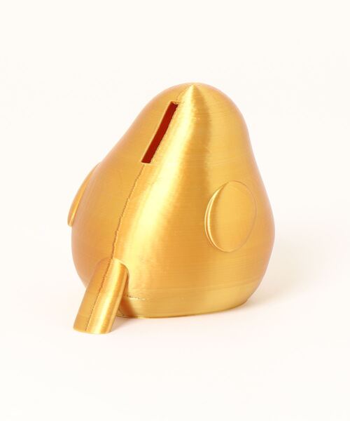 slafactory】幸運を呼ぶ！金のまんまるシマエナガさん貯金箱(MA