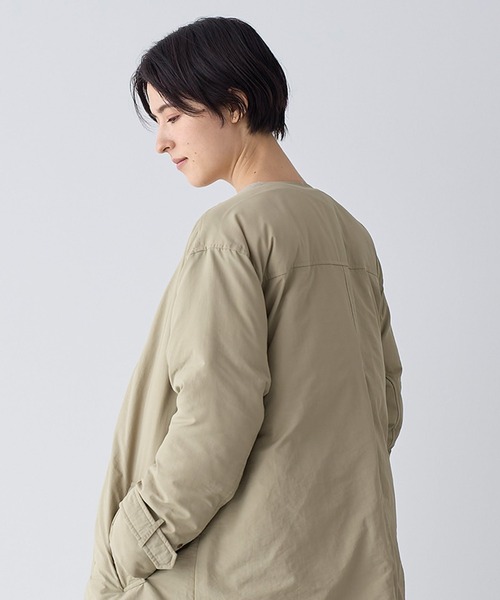 LA MARINE FRANCAISE（マリン フランセーズ）の「2wayフードパデッドコート（ダウンジャケット/コート・レディース・グレー/ベージュ・FREE）」の8枚目の写真