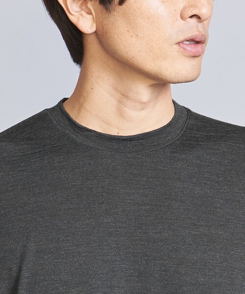 BEAUTY&YOUTH UNITED ARROWS（ビューティーアンドユースユナイテッドアローズ）の「ウォッシャブルウール ロングスリーブ Tシャツ ‐ MADE IN JAPAN ‐（Tシャツ/カットソー・メンズ・ネイビー/ダークグレー・XL/L/M/S）」の14枚目の写真