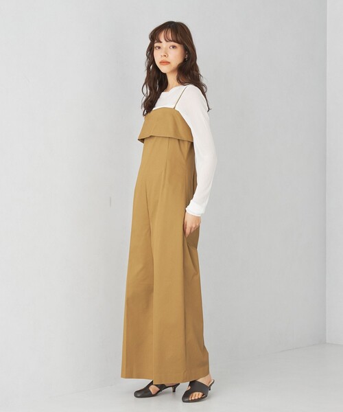 EMMEL REFINES（エメルリファインズ）の「＜EMMEL REFINES＞EM ベア キャミ サロペット（サロペット/オーバーオール・レディース・ベージュ/ブラック・M/S）」の13枚目の写真