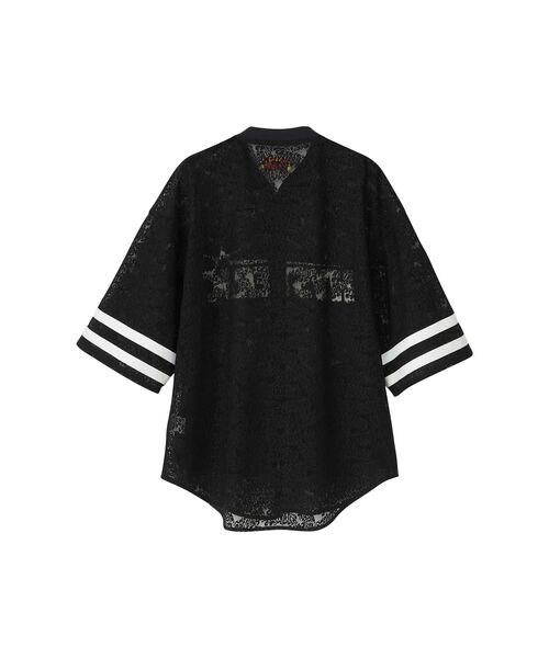 【HYSTERIC GLAMOUR】FLAME LOGO 柄ジャガードZIP UP Tシャツ HYSTERIC GLAMOUR(ヒステリックグラマー)の「FLAME LOGO柄ジャ