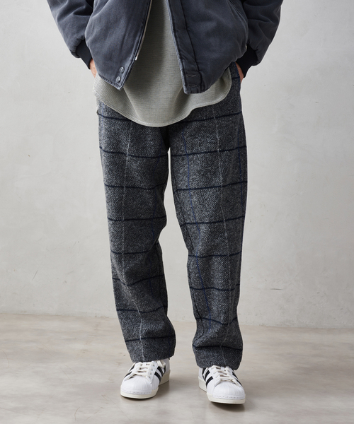 JOURNAL STANDARD relume(ジャーナルスタンダード レリューム)の「ウールボンディング チェックイージーパンツ(その他パンツ・メンズ・ブラック/チャコールグレー/ベージュ・LARGE/MEDIUM)」の20枚目の写真