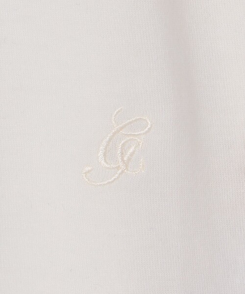 GRACE CONTINENTAL（グレースコンチネンタル）の「ロゴ刺繍カットトップ（Tシャツ/カットソー・レディース・グレー/ホワイト/ブラック・36）」の15枚目の写真