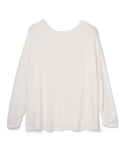 GRACE CONTINENTAL（グレースコンチネンタル）の「ロゴ刺繍カットトップ（Tシャツ/カットソー・レディース・グレー/ホワイト/ブラック・36）」の4枚目の写真