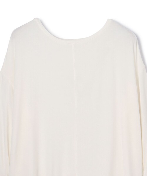 GRACE CONTINENTAL（グレースコンチネンタル）の「ロゴ刺繍カットトップ（Tシャツ/カットソー・レディース・グレー/ホワイト/ブラック・36）」の5枚目の写真