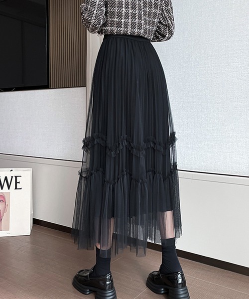 SpRay（スプレイ）の「チュールリバーシブルスカート（スカート