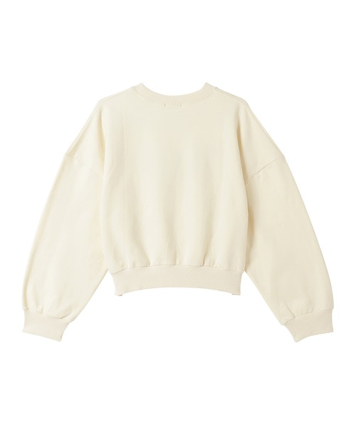 ANDGEEBEE（アンジービー）の「バタフライロゴ裏起毛スウェット（スウェット・レディース・アイボリー/ブルー・FREE）」の8枚目の写真