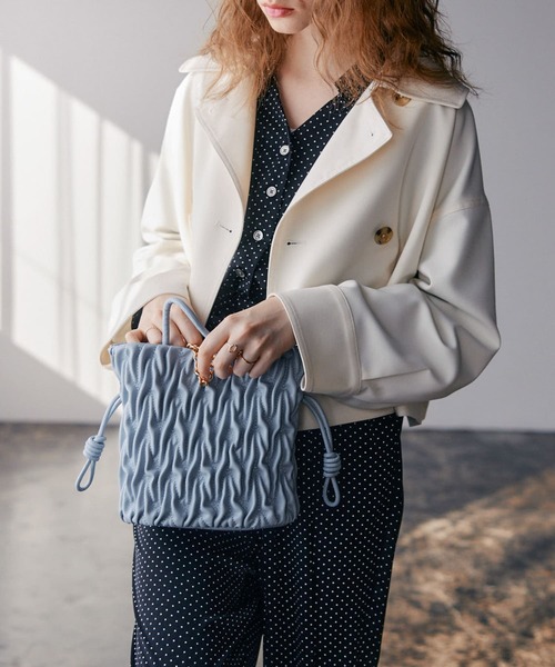 RODE SKO（ロデスコ）の「チェーンドロストバッグ（ハンドバッグ・レディース・イエロー/オフホワイト/ライトブルー・ONE）」の3枚目の写真