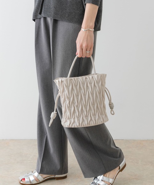 RODE SKO（ロデスコ）の「チェーンドロストバッグ（ハンドバッグ・レディース・イエロー/オフホワイト/ライトブルー・ONE）」の17枚目の写真