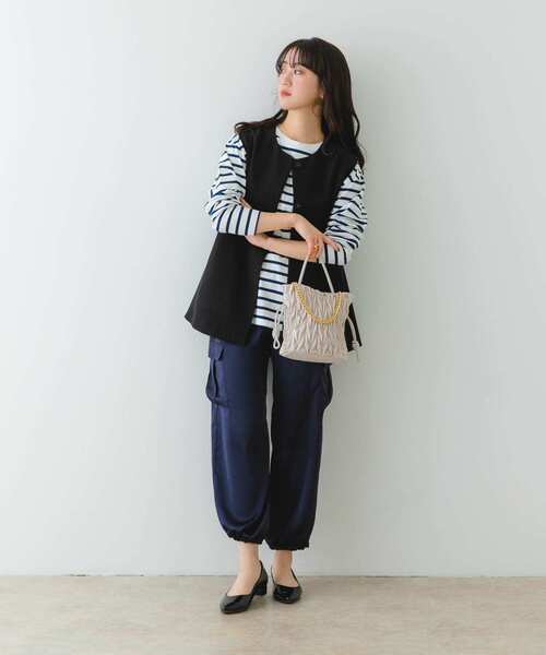 RODE SKO（ロデスコ）の「チェーンドロストバッグ（ハンドバッグ・レディース・イエロー/オフホワイト/ライトブルー・ONE）」の18枚目の写真