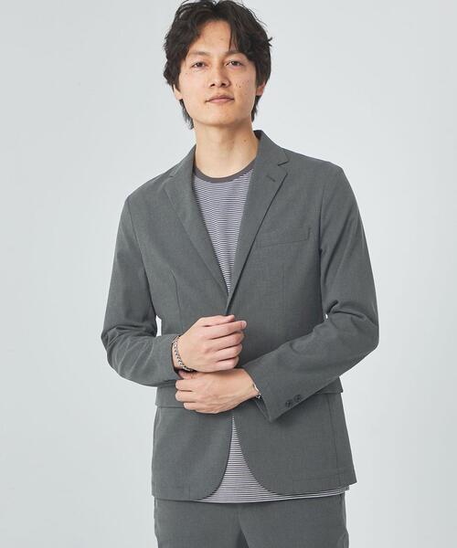 green label relaxing(グリーンレーベルリラクシング)の「TR ホップサック ナロー ジャケット -ストレッチ-(テーラードジャケット・メンズ・グレー/ネイビー/オリーブ・L/XL/XS/S/M)」の4枚目の写真