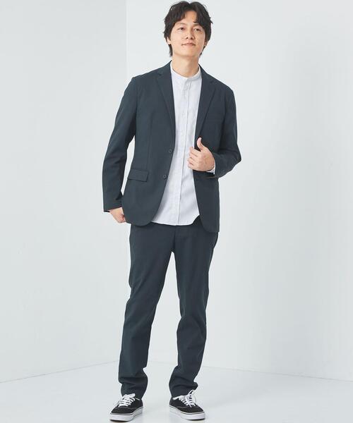 green label relaxing(グリーンレーベルリラクシング)の「TR ホップサック ナロー ジャケット -ストレッチ-(テーラードジャケット・メンズ・グレー/ネイビー/オリーブ・L/XL/XS/S/M)」の7枚目の写真