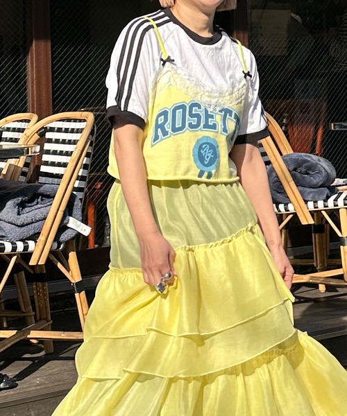 MYLAN イエロー フリルキャミソール MYLAN イエロー フリルキャミソール