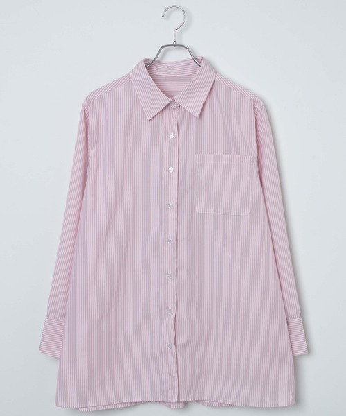 WEGO（ウィゴー）の「WEGO/カラールーズシャツ（シャツ/ブラウス・レディース・その他1/ホワイト/イエロー系その他5/ブルー系その他4・FREE）」の6枚目の写真