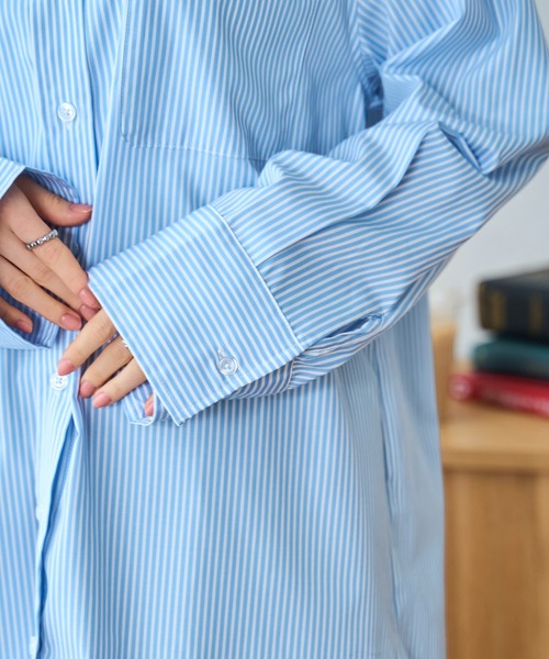 WEGO（ウィゴー）の「WEGO/カラールーズシャツ（シャツ/ブラウス・レディース・その他1/ホワイト/イエロー系その他5/ブルー系その他4・FREE）」の20枚目の写真