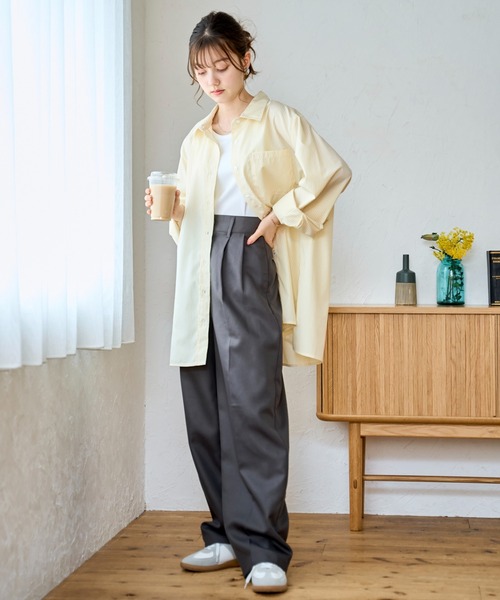 WEGO（ウィゴー）の「WEGO/カラールーズシャツ（シャツ/ブラウス・レディース・その他1/ホワイト/イエロー系その他5/ブルー系その他4・FREE）」の17枚目の写真