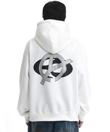 『OY/オーワイ』 O.N.L LINESTONE HOODIE ZIP-UP/ロゴラインストーン ジップアップパーカー