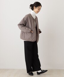 アフタヌーンティー　リバティ　花柄　ノーカラーコート　キルティング　リバーシブル 81521932_b_06_215.jpg