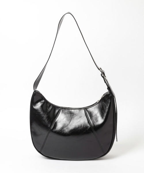 Heather（ヘザー）の「フェイクレザーボディBAG　109472（ボディバッグ/ウエストポーチ・レディース・ブラック/アイボリー・ONE SIZE）」の6枚目の写真