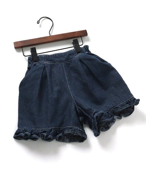 Seraph（セラフ）の「まいにち裾フリルデザインショートパンツ（その他パンツ・キッズ・チャコール/ラベンダー/その他3/ブルー/ピンク/ネイビー/ベージュ・90/100/110/120/80/130/140）」の3枚目の写真