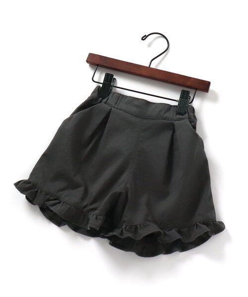 Seraph（セラフ）の「まいにち裾フリルデザインショートパンツ（その他パンツ・キッズ・チャコール/ラベンダー/その他3/ブルー/ピンク/ネイビー/ベージュ・90/100/110/120/80/130/140）」の2枚目の写真