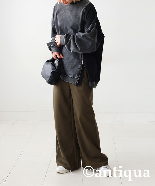 antiqua（アンティカ）の「切替えナイロントップス（Tシャツ/カットソー・レディース・ブルー/ブラック・FREE）」の9枚目の写真