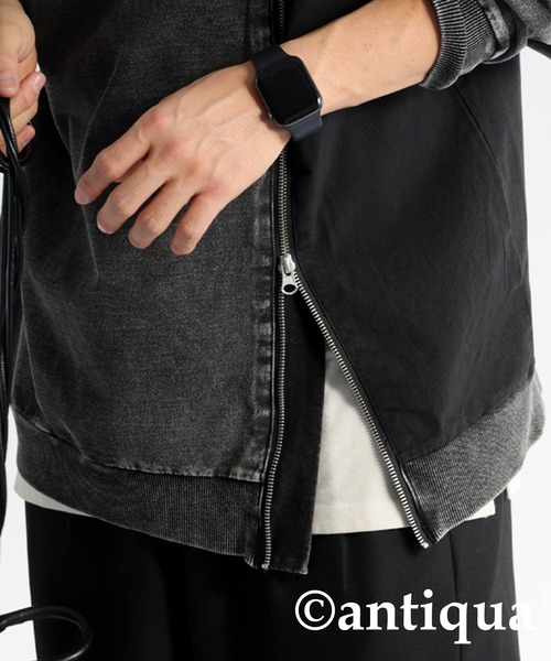 antiqua（アンティカ）の「切替えナイロントップス（Tシャツ/カットソー・レディース・ブルー/ブラック・FREE）」の14枚目の写真