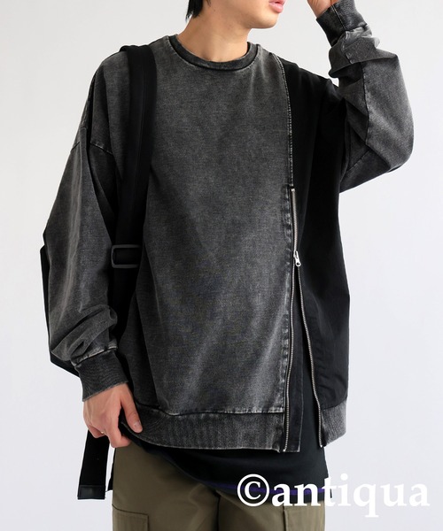 antiqua（アンティカ）の「切替えナイロントップス（Tシャツ/カットソー・レディース・ブルー/ブラック・FREE）」の10枚目の写真