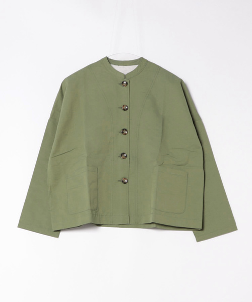 BARNDOOR / バーンドア アトリエジャケット 1184028H BUR（ノーカラージャケット）｜BARNDOOR（バーンドア）