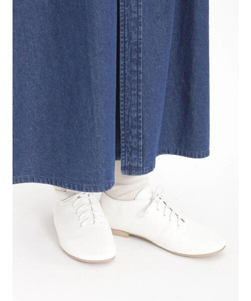 Samansa Mos2（サマンサ モスモス）の「【S/XLサイズ WEB限定】ソフトレースアップシューズ（その他シューズ・レディース・オフホワイト/ブラック・S/L/M/XL）」の3枚目の写真