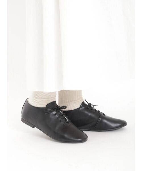 Samansa Mos2（サマンサ モスモス）の「【S/XLサイズ WEB限定】ソフトレースアップシューズ（その他シューズ・レディース・オフホワイト/ブラック・S/L/M/XL）」の7枚目の写真