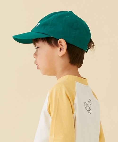 petit main(プティマイン)の「【リンク】ロゴ刺しゅうキャップ(キッズ)(キャップ・キッズ・ネイビー/グリーン/アイボリー・52cm/50cm/54cm)」の12枚目の写真