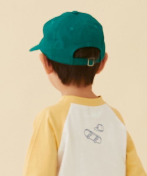 petit main(プティマイン)の「【リンク】ロゴ刺しゅうキャップ(キッズ)(キャップ・キッズ・ネイビー/グリーン/アイボリー・52cm/50cm/54cm)」の13枚目の写真