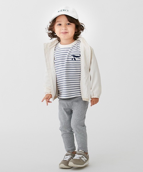 petit main(プティマイン)の「【リンク】ロゴ刺しゅうキャップ(キッズ)(キャップ・キッズ・ネイビー/グリーン/アイボリー・52cm/50cm/54cm)」の17枚目の写真