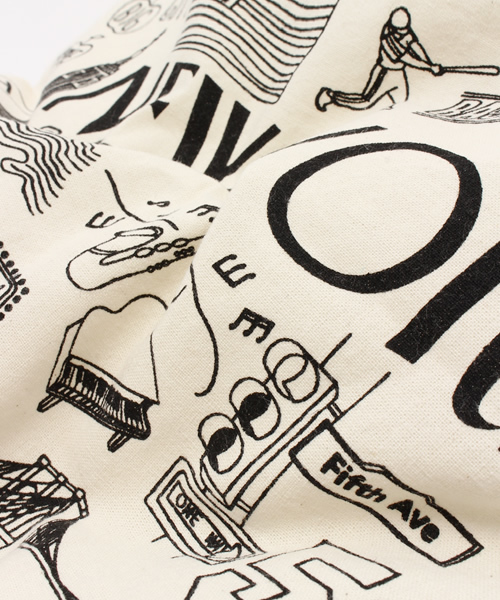 WEGO（ウィゴー）の「WEGO/NYC柄トートバッグ（トートバッグ・レディース・イエロー/パープル/ピンク/ホワイト/サックスブルー/ブラック・FREE）」の7枚目の写真