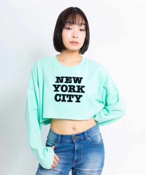 【セール】ANNA SUI NYC “NYC” 刺繍 スウェット プルオーバー 【SP】（スウェット）｜ANNA SUI NYC（アナ スイ エヌ ワイ シー）