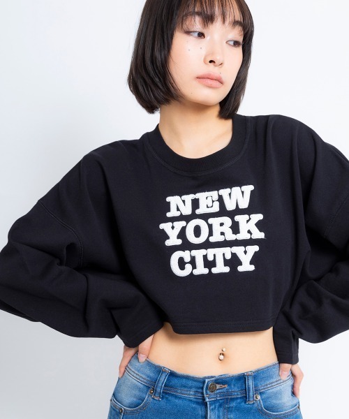 【セール】ANNA SUI NYC “NYC” 刺繍 スウェット プルオーバー 【SP】（スウェット）｜ANNA SUI NYC（アナ スイ エヌ ワイ シー）